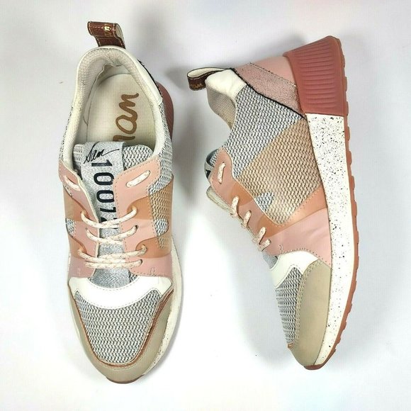 Sam Edelman Shoes - Sam Edelman Darsie Jogger Womens 9.5M Low Top Platform Chunky Sneakers Rose